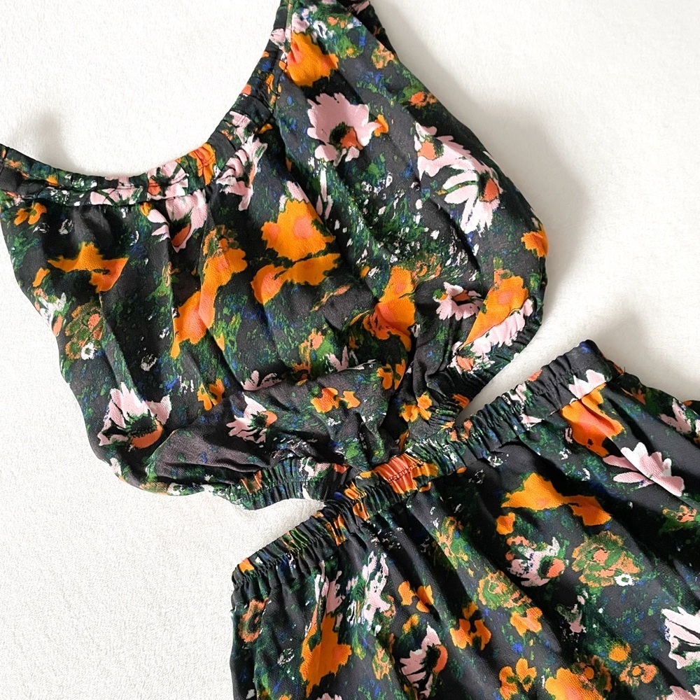 Wilfred Floral Cut-out Halter Maxi Dress - Picture 3 of 13